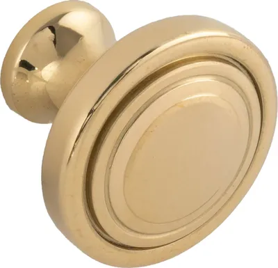 Produktbild von Technik Team Möbelknopf Perdixø 27mm, Tiefe 23mm, Messing poliert