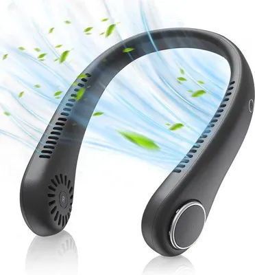 Produktbild von Tragbarer Halsventilator 3-Gang Handsfree für aktive Frauen