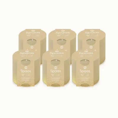 6 Duftkerzen WinterGlow, Patchouli & Kardamom, 35 Std.