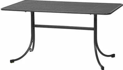 Produktbild von MWH Universal Gartentisch - Material: Metall, Farbe: Eisengrau, Maße: 145 cmx90 cmx74 cm; 879005