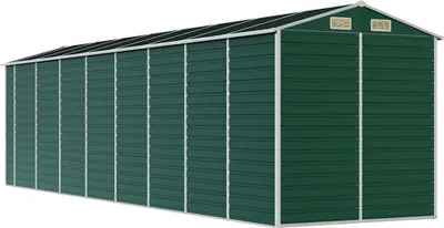 Obrázek produktu pro vidaXL Zahradní přístřešek zelený 191x725x198 cm Pozinkovaná ocel