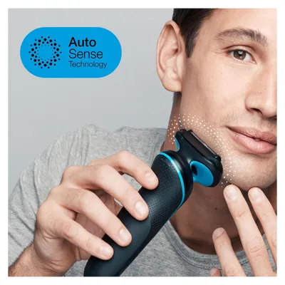 Obrázok produktu pre Braun Series 5 51-B1820s - Folienschaber - Tasten - Schwarz - Blau - LED - Ladend - Leistung - Wechselstrom/Batterie