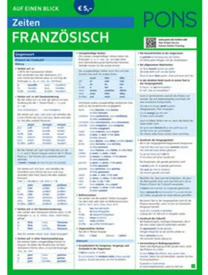 Produktbild von PONS Zeiten auf einen Blick Französisch