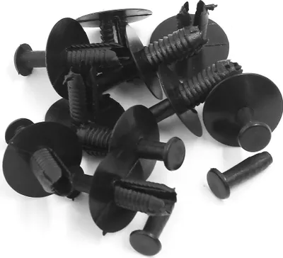 Produktbild von 10 Stücke Kunststoff Nieten Auto Stoßstange Befestigungsclips Verschluss Retainer Schwarz 6mm für BMW
