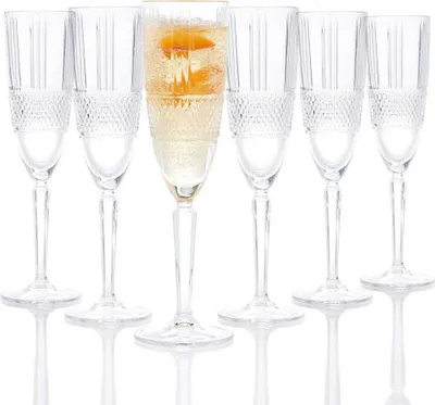 Produktbild von RCR 26968020006 Brillante  6-teiliges Champagnergl‰ser-Set, 185 ml