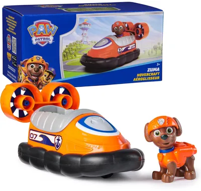 Immagine prodotto di Set 2 in 1 Paw Patrol: personaggio di Zuma + veicolo hovercraft eco