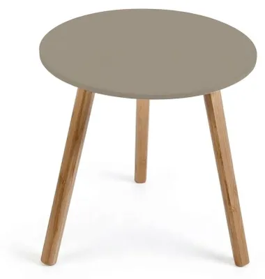 Immagine prodotto di Tavolino da Salotto Design Moderno Greige in Legno MDF Bamboo 40xH40 cm