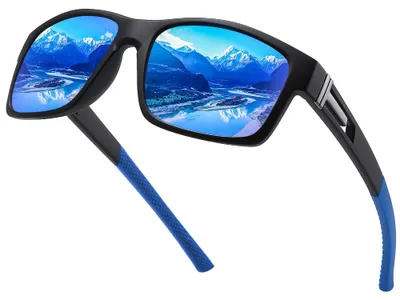 Imagen del producto de Gafas de sol deportivas para hombre, con lentes polarizadas, protección UV400, ligeras, de color , ideales para actividades al aire libre