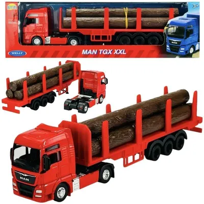 Obrázok produktu pre Welly MAN TGX 1:64 nákladné auto s drevom 68013