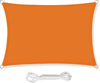 Zdjęcie produktu dla Markiza z poliestru PES, wodoodporna, 2 x 3 m, prostokątna, ochrona przed promieniowaniem UV 98%, do użytku na zewnątrz, na taras, na kemping
