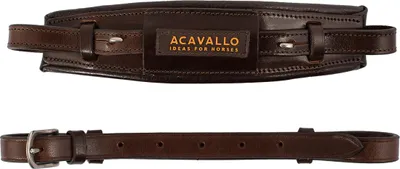 Produktbild von Acavallo Leder-Nasenriemen für Hackamore, Größe:onesize, Farbe:braun