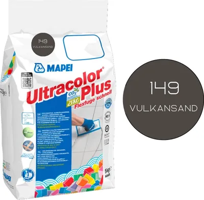 Produktbild von MAPEI® ULTRACOLOR PLUS Fugenmörtel 149 vulkansand kg Flexfuge ohne Ausblühen schnell trocknend Fliesenfuge