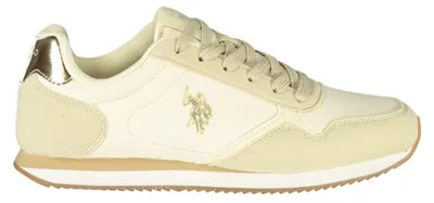 Produktbild von Beige Damenschuhe mit Schnürsenkeln und kontrastierenden Details
