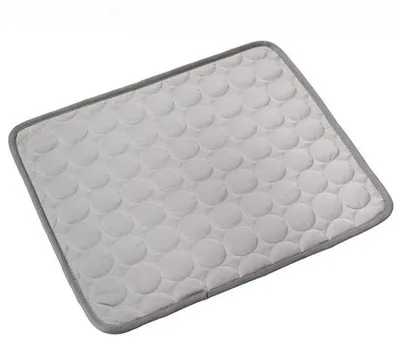 Obrázok produktu pre Chladiaca podložka pre psov – samochladiaca – umývateľná chladiaca podložka pre psov – 50 x 40 cm – sivá