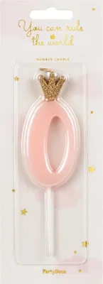Obrázek produktu pro Narozeninová svíčka 0 růžová