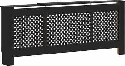 Obrázok produktu pre vidaXL MDF kryt radiátora čierny 205 cm
