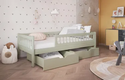 Obrázok produktu pre Detská posteľ so šuplíkmi 80x180 ALJA - olivová