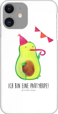 Produktbild von Mr. & Mrs. Panda Iphone 11 Handyhülle Avocado Feier - Weiß - Geschenk, Cover, Feierlichkeit, Party, Tröte, Hülle, XS, Geburtstag, Handy Schutzhülle, Gesund