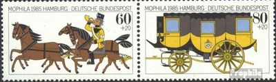 Produktbild von Briefmarken BRD (BR.Deutschland) 1985 Mi WZd5 (kompl.Ausg.) (1255-1256 im Paar) postfrisch Mophila