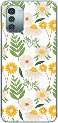 Produktbild von König Design Hülle kompatibel mit Nokia G11 Kunststoff Soft Handyhülle - Handy Case Blumenmuster 2