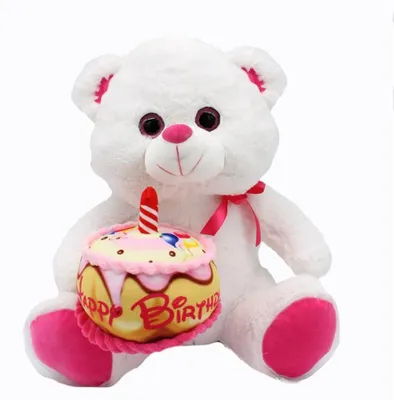 Produktbild von Happy Birthday Bärchen Kuscheltier - 28 cm Plüschtier Stofftier