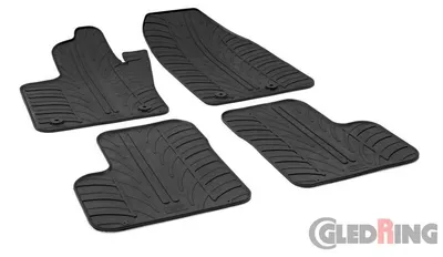 Produktbild von Gledring Fußmatten Set Gummi für FIAT 500X (334) Vorne+Hinten