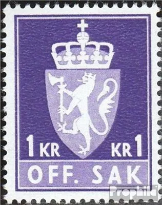 Produktbild von Briefmarken Norwegen 1969 Mi D83x postfrisch Dienstmarken