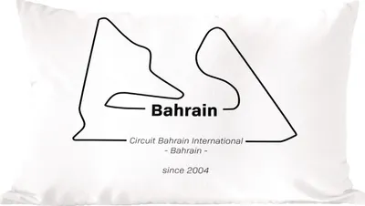 Produktbild von MuchoWow® Zierkissen Sofakissen Wohnzimmer Dekokissen 50x30 cm Formel 1 - Bahrain - Rennstrecke - Wohnzimmerdekoration - Polster mit Photo