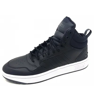 Produktbild von adidas Hoops 3.0 Mid WTR Schnürstiefel Schwarz