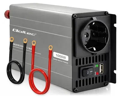 Productafbeelding van Qoltec MS omvormer, 12V naar 230V, 500W/1000W