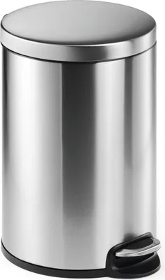 Obrázek produktu pro DURABLE Odpadkový koš ROUND 20 - oválný, st?íbrná, 340223