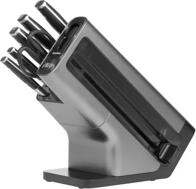 Produktbild von Messerblock, Ninja Foodi StaySharp K32006EU, Mit Integriertem Messerschärfer, 6-teiliges Set, Scharfe Klingen, Schwarz
