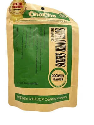 Produktbild von 228g geröstete Sonnenblumenkerne Kokosgeschmack Cha Cha Brand aus China