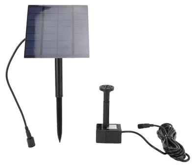 Solarbrunnenpumpe, 200 l/h, 150 cm, ABS, für Vogeltränken