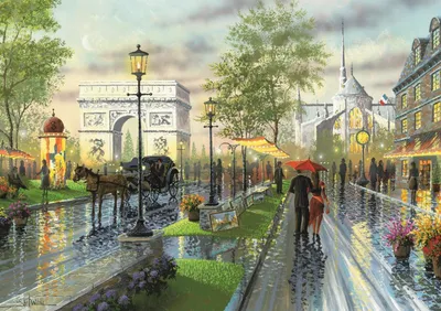 Zdjęcie produktu dla Puzzle ART PUZZLE Wiosenny spacer w Paryżu 1000 elementów