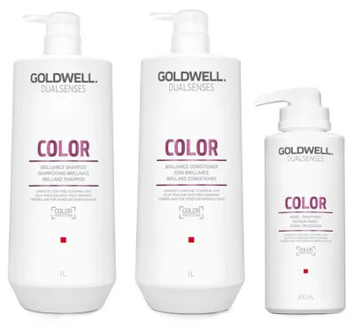 Produktbild von Goldwell DualSenses Color Shampoo 1000ml + Conditioner 1000ml + Mask 500ml