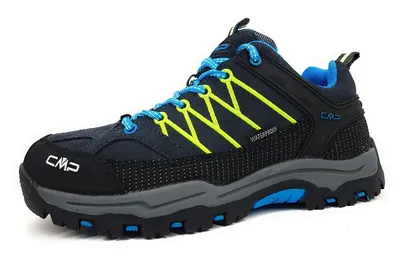 Produktbild von CMP Rigel Low Trekking Kinderschuhe Jungen Halbschuhe Schnürer sportlicher Schnürer Blau Freizeit, Schuhgröße:30 EU