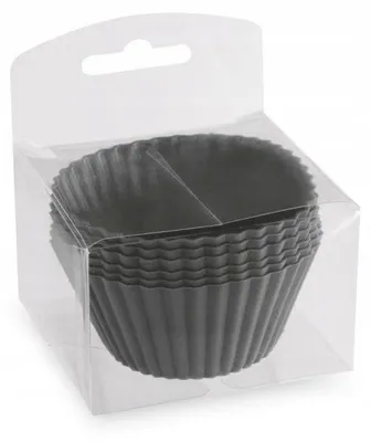 Produktbild von Tadar Muffinformen Silikon Grau 6 Stück