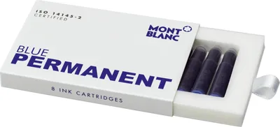 Produktbild von MontBlanc 107758 Tintenpatrone 8 Stück blue
