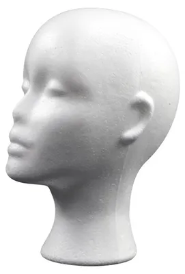 Produktbild von Schaumstoff-Perückenkopf, große weibliche Schaufensterpuppe, Haarteil-Präsentationshalter, Hut-, Sonnenbrillen-, Kopfhörer-, Kopfbedeckungsständer, Kosmetikmodell-Kopf-Requisite