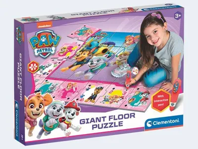 Produktbild von Quiz-Bodenpuzzle Paw Patrol pink