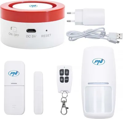 Zdjęcie produktu dla Zestaw bezprzewodowego systemu alarmowego Pni Pg600lr Jeden rozmiar
