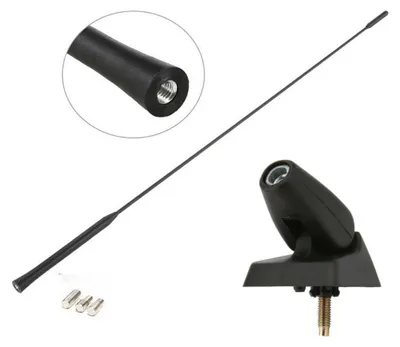 Obrázok produktu pre FM/AM rádiová anténa 55 cm s upevňovacou základňou pre modely Peugeot 106, 206, 206+, 306, 405, 406, 806, Expert, Partner