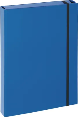 Produktbild von Heftbox A4 Pappe blau Packung mit 6 Stück
