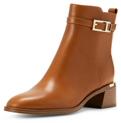Immagine prodotto di Stivaletti Calvin Klein da donna, modello Jallis, colore marrone scuro (Dark Natural), taglia 38 EU