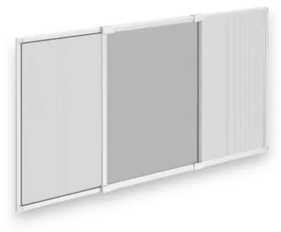 Image de Moustiquaire à panneau extensible blanche pour l'extérieur et l'intérieur - 40 x 50 cm