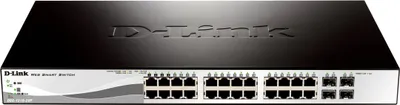 Obrázok produktu pre Switch 444mm D-Link DGS-1210-28P 4*Combo/24*GE PoE retail