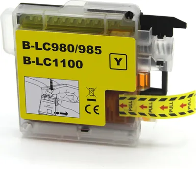 Zdjęcie produktu dla TECHTEK Tusz zastępuje LC-1100 (LC1100Y), LC-980 (LC980Y), LC-985 (LC985Y) kompatybilny z [Brother] DCP-145 C, DCP-163 C, DCP-165 C, DCP-185 C, DCP-