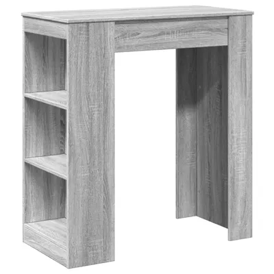 Obrázok produktu pre vidaXL Barový stôl s policou sivý Sonoma 95x47x103,5 cm materiál na báze dreva