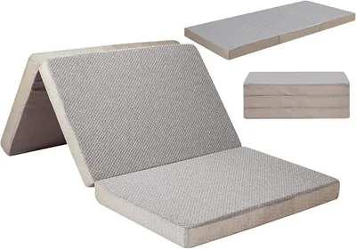 Imagen del producto de Colchón plegable de espuma viscoelástica, colchón plegable lavable, colchón plegable para viajes, camping y yoga